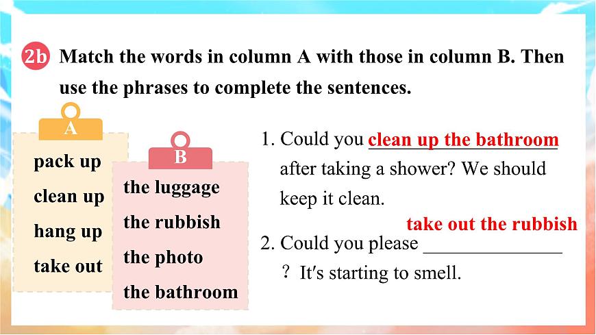 人教版（2024）英语八年级上册  Unit 2 Home Sweet Home Section B(2a—2c)（课件）第4页