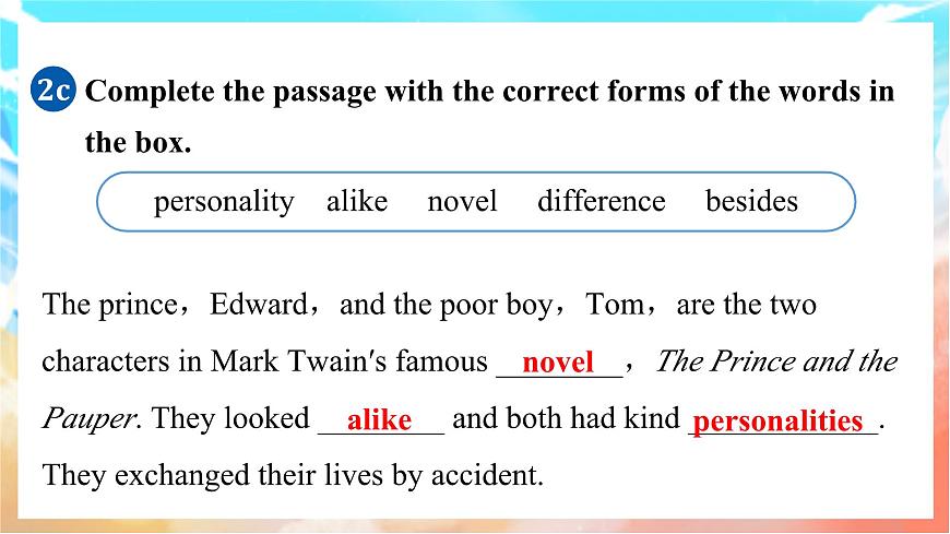 人教版（2024）英语八年级上册  Unit 3 Same or DifferentSection B(2a—2c)（课件）第7页
