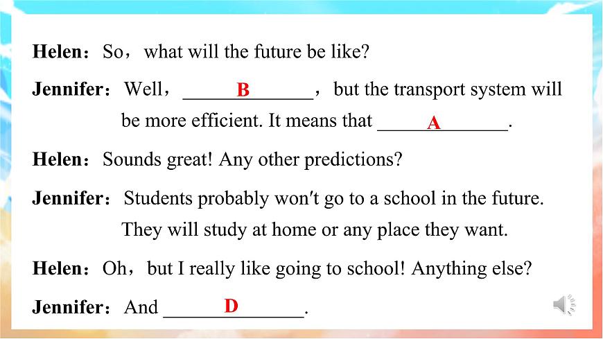 人教版（2024）英语八年级上册  Unit 7 When Tomorrow Comes Section A(Pronunciation—2e)（课件）第5页