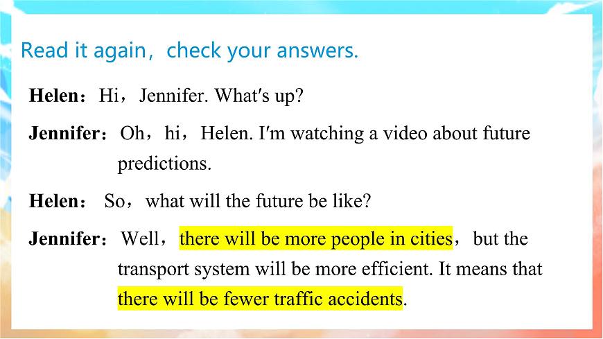 人教版（2024）英语八年级上册  Unit 7 When Tomorrow Comes Section A(Pronunciation—2e)（课件）第7页