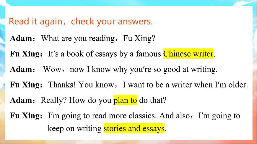 人教版（2024）英语八年级上册  Unit 6 Plan for Yourself Section A(Pronunciation—2d)（课件）第7页