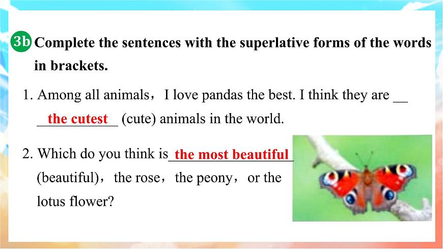 人教版（2024）英语八年级上册  Unit 4 Amazing Plants and Animals Section A(3a—3c)（课件）第4页