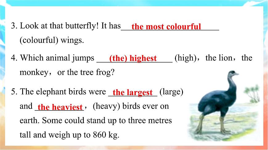 人教版（2024）英语八年级上册  Unit 4 Amazing Plants and Animals Section A(3a—3c)（课件）第5页