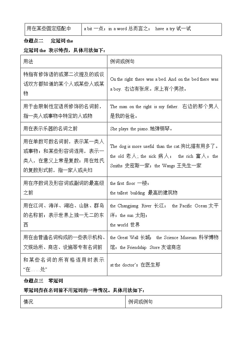 2026年中考英语语法知识专题复习讲义第2页