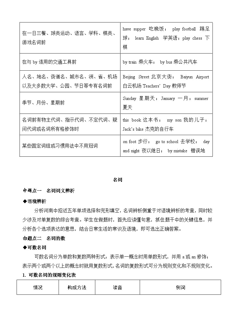 2026年中考英语语法知识专题复习讲义第3页