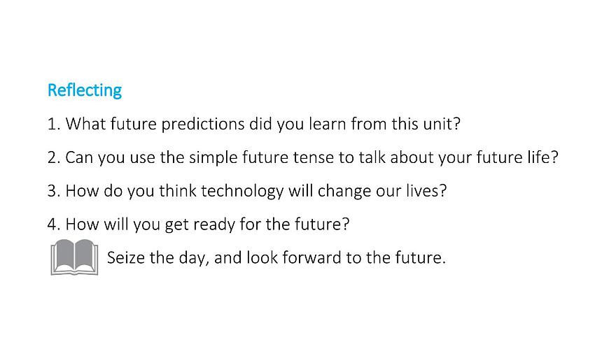 初中英语新人教版八年级上册Unit 7 When Tomorrow Comes课件（2025秋）第5页