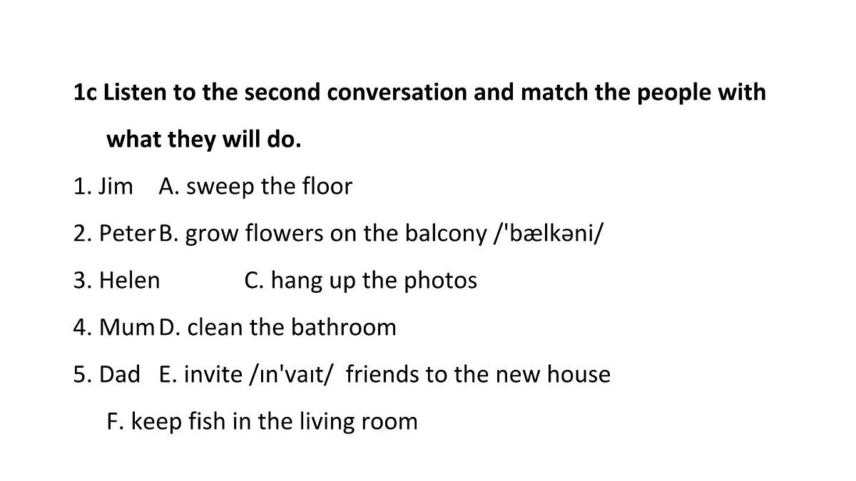 初中英语新人教版八年级上册Unit 2 Section A课件（2025秋）第4页