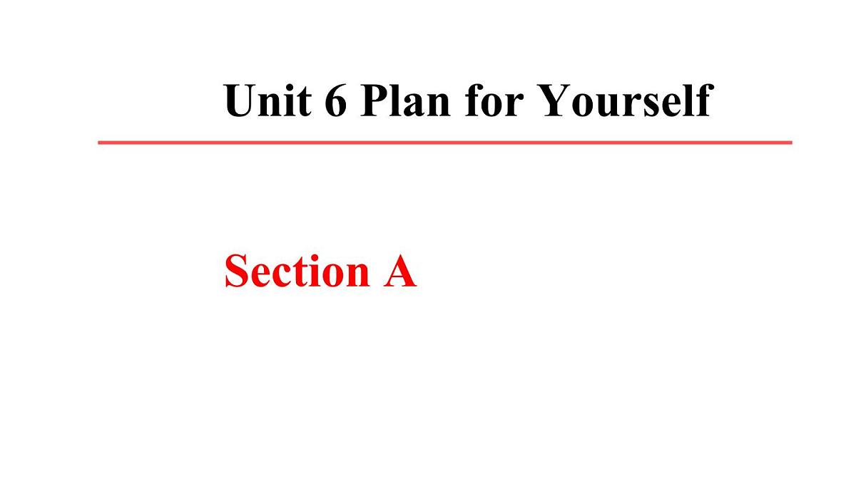 初中英语新人教版八年级上册Unit 6 Section A课件（2025秋）第1页
