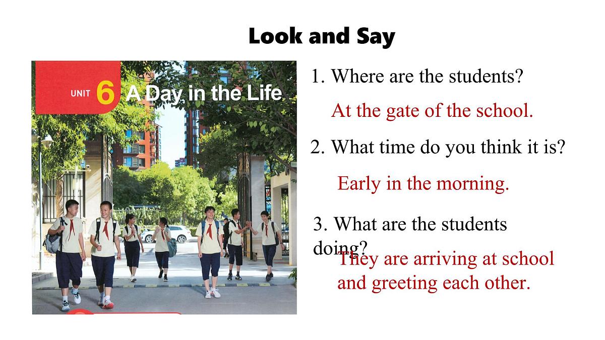 2025年人教版七年级英语上册Unit 6  A Day in the Life Lesson 1 Section A (1a-1e)+pronunciation（课件）第3页
