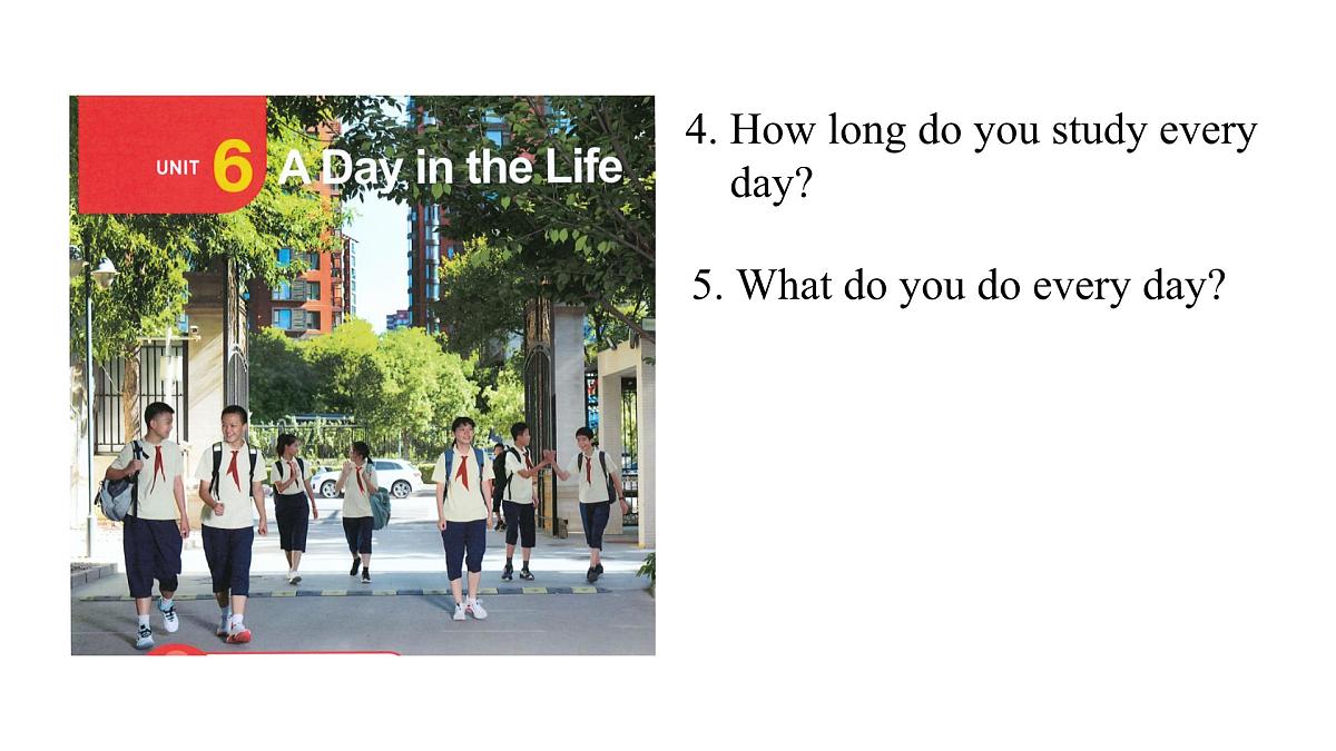 2025年人教版七年级英语上册Unit 6  A Day in the Life Lesson 1 Section A (1a-1e)+pronunciation（课件）第4页