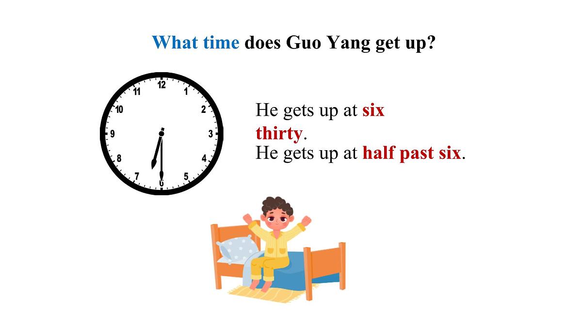 2025年人教版七年级英语上册Unit 6  A Day in the Life Lesson 1 Section A (1a-1e)+pronunciation（课件）第8页