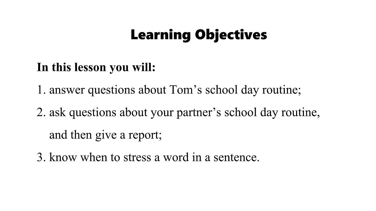 2025年人教版七年级英语上册Unit 6 A Day in the Life Lesson 2 Section A (2a-2e)（课件）第2页