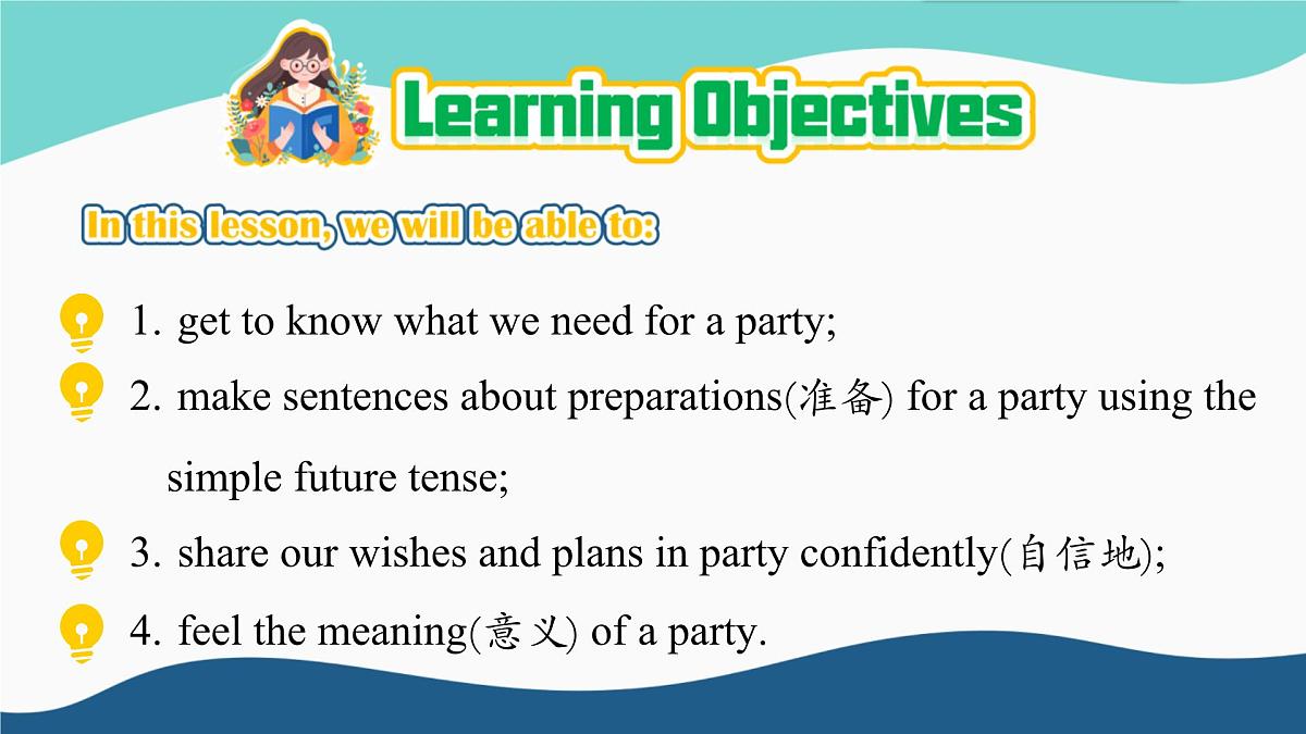 2025新外研版英语初中七上：Starter 4 Organise a Party 课件第2页
