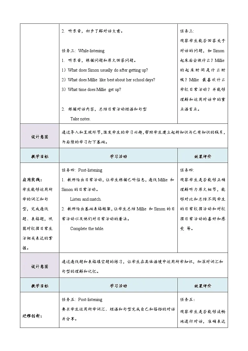译林版2024版七年级上册英语Unit 4 School days（第1课时）Welcome to the unit（教学设计）第3页