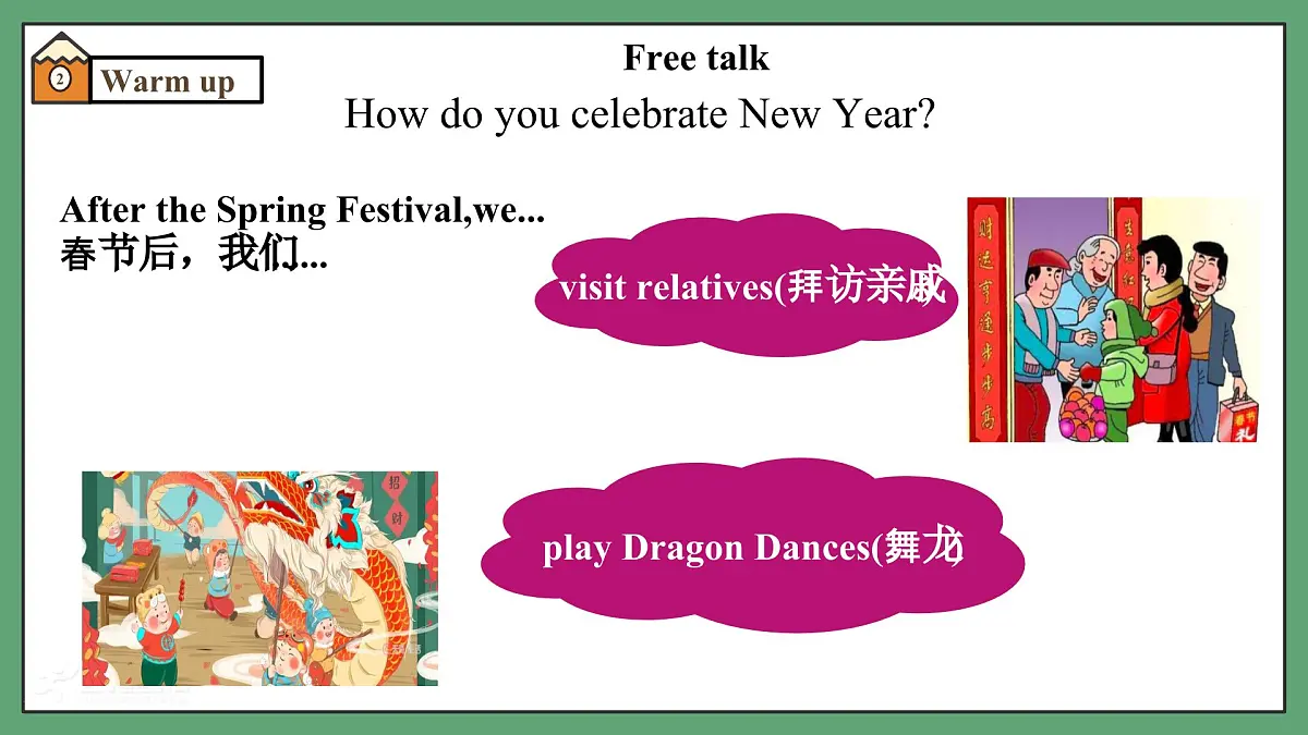 译林版2024版七年级上册英语Unit 8 Let's celebrate!（第2课时）Reading.教学课件第6页