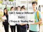 人教版（2024）英语八年级上册 Unit 3 Same or Different 第6课时（Project & Reading Plus）（课件+素材含音频）