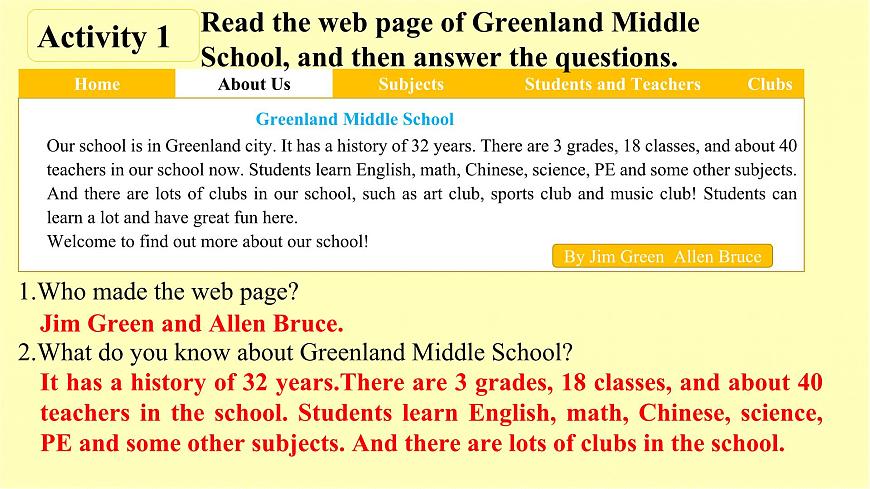 Unit 3 Lesson 8 Project & Review课件-仁爱科普(2024)版初中英语七年级上册第6页