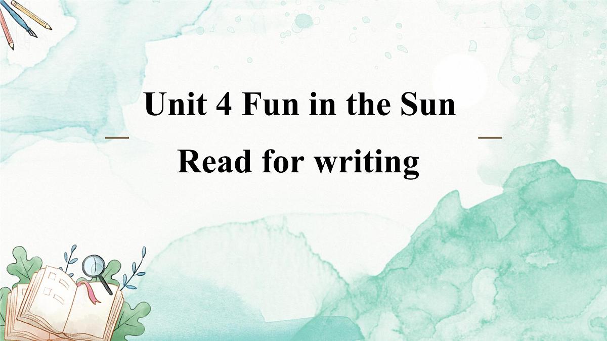 Unit 4 Lesson 7 Reading for Writing课件-仁爱科普(2024)版英语七年级上册第1页