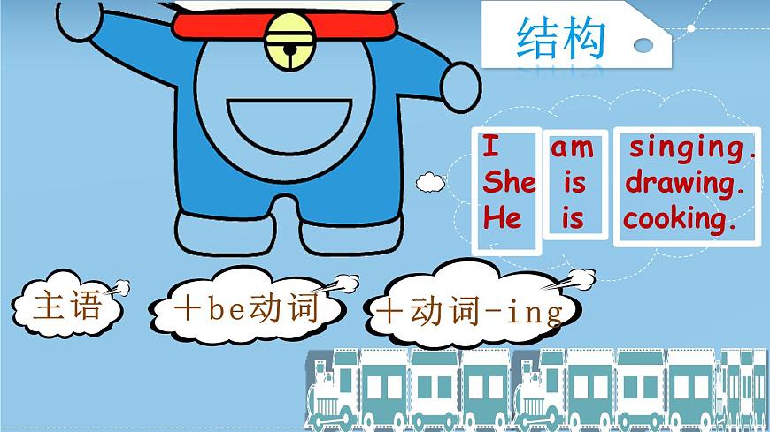 2025新外研版英语七上语法课件：：Unit 5 一现在进行时第5页