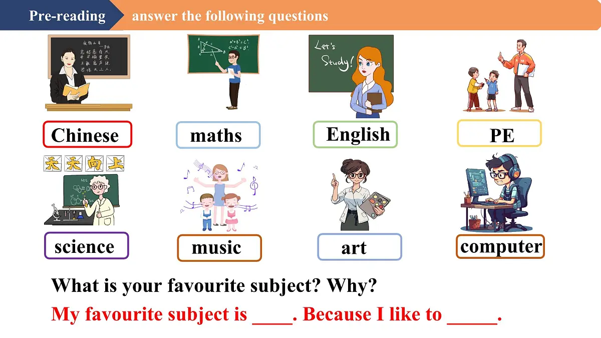 【创新情境】新冀教版初中英语7上 Unit 1 Lesson 5 I like my school!（优质课件）第5页