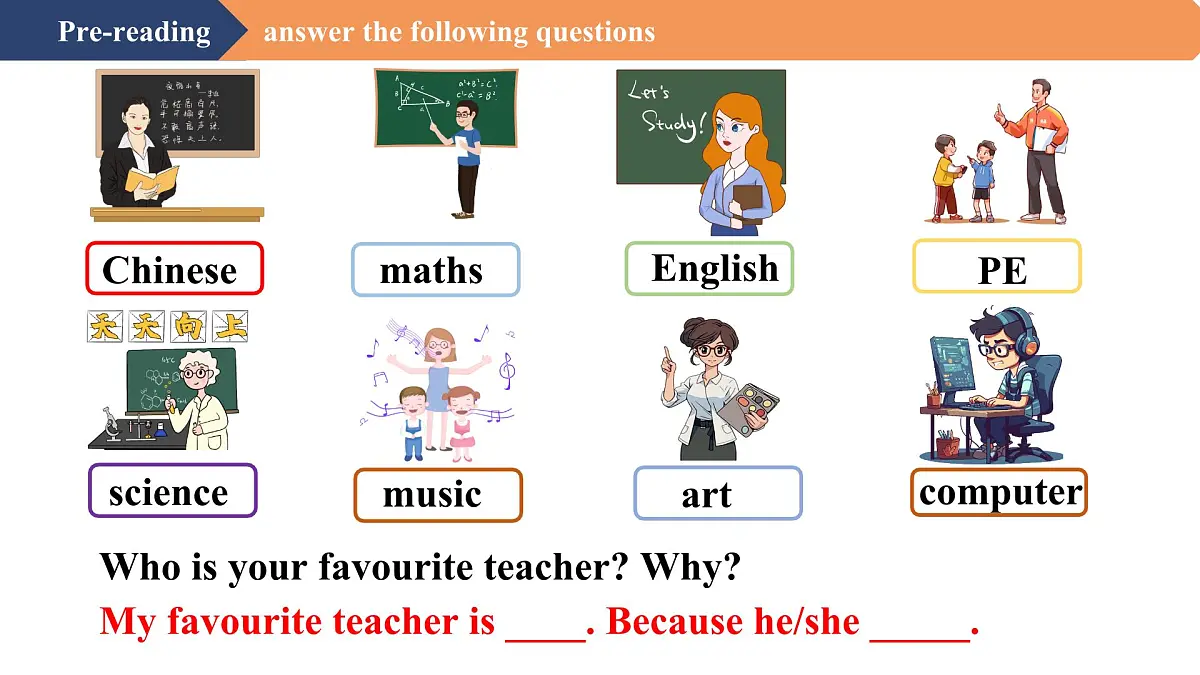 【创新情境】新冀教版初中英语7上 Unit 1 Lesson 5 I like my school!（优质课件）第6页