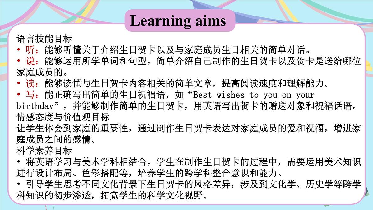 Lesson 4 A birthday card 课件第2页