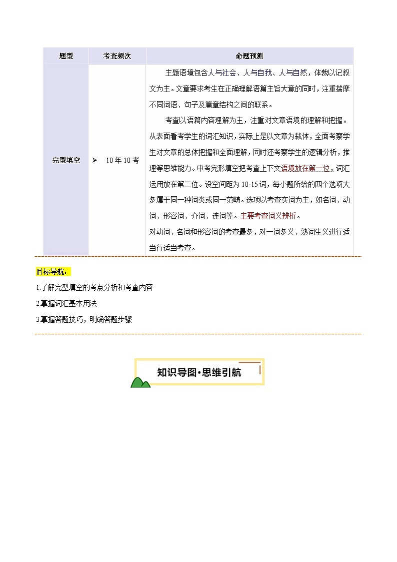 完形填空之记叙文（讲义）（解析版）第2页