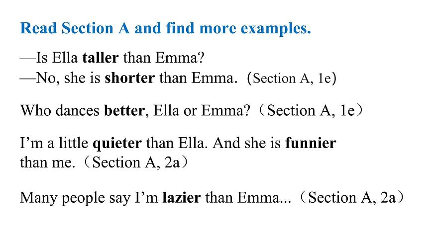 人教版2024八年级上册英语U3 第3课时(Section A 3a-3c)  课件第5页