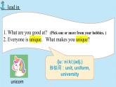 冀教版英語八年級上冊 Unit 3 課時1 Lesson 1 同步課件
