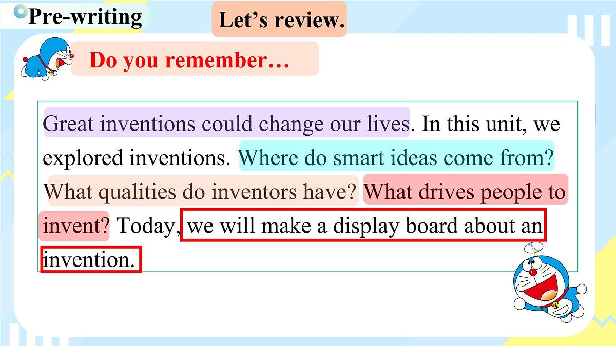 外研版英语八年级上册 Unit 3 课时6 Presenting ideas and Reflection 同步课件第6页