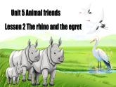 【創(chuàng)新情境】新冀教版初中英語7上 Unit 5 Lesson 2 The rhino and the egret課件+視頻