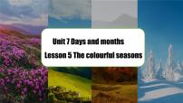 英语七年级上册（2024）Lesson 5 The colourful seasons精品ppt课件