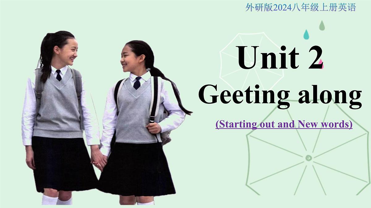 外研版英语八年级上册 Unit 2 课时1 Starting out&词汇 同步课件第1页