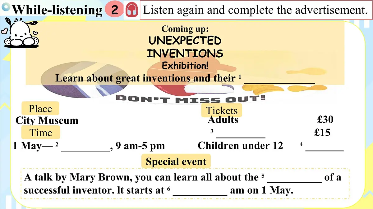 外研版英语八年级上册 Unit 3 课时4 Developing ideas Listening and Speaking 同步课件第7页