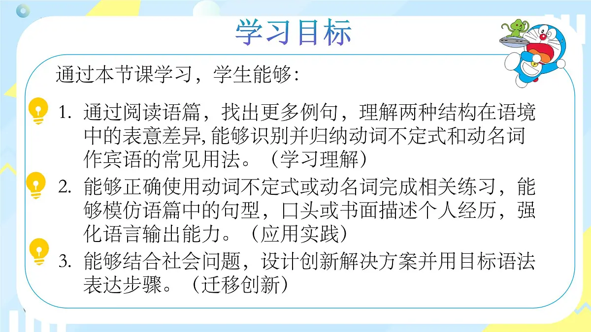 外研版英语八年级上册 Unit 3 课时3 Understanding ideas Grammar 同步课件第2页