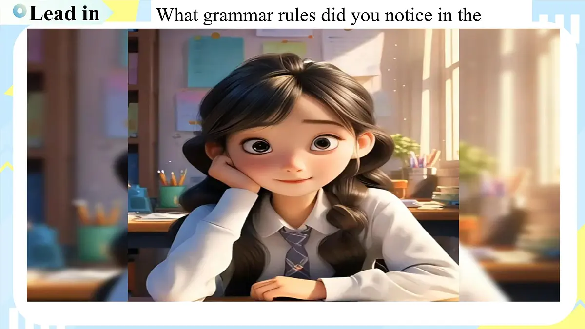 外研版英语八年级上册 Unit 3 课时3 Understanding ideas Grammar 同步课件第4页