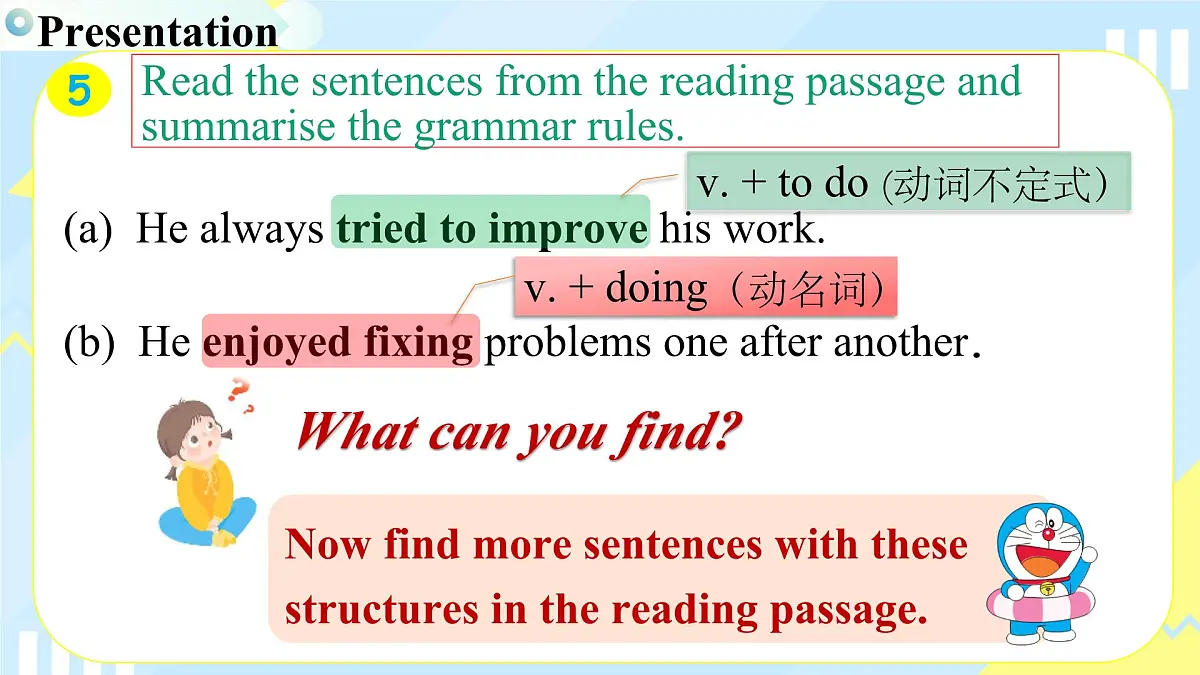 外研版英语八年级上册 Unit 3 课时3 Understanding ideas Grammar 同步课件第6页