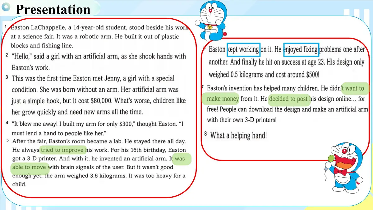 外研版英语八年级上册 Unit 3 课时3 Understanding ideas Grammar 同步课件第7页