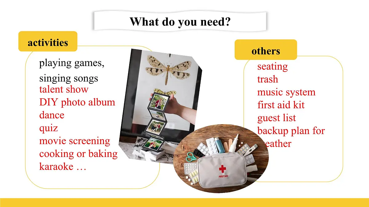 外研版（2024）初中英语七年级上册Starter Period 4 Hold a party课件第7页