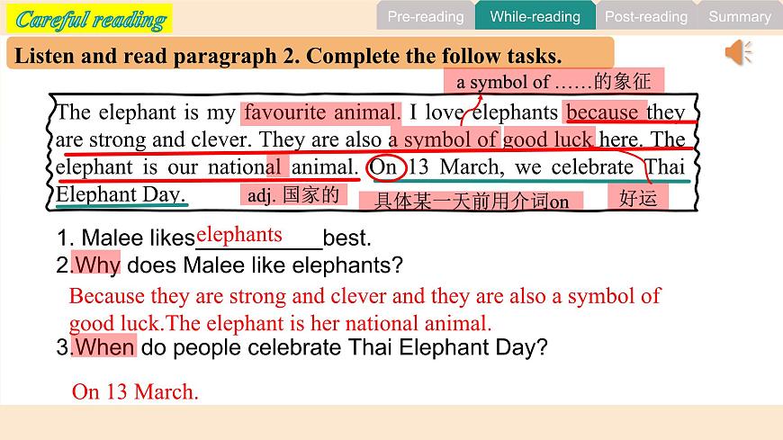 人教版（2024）七年级英语下册Unit1 Animal Friends Section B第一课时（ 1a-1d）课件第5页