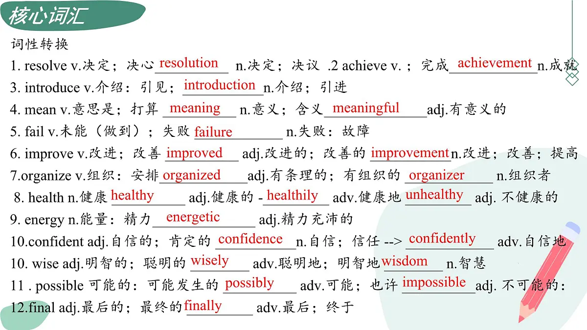 Unit 6 Plan for Yourself（复习课件）-2025-2026学年八年级英语上册（人教版2024）第7页