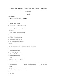 山东省淄博市桓台县2024-2025学年八年级下学期期末 (解析版)英语试卷