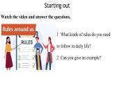 Unit 5 Play by the rules？-Starting out & Understanding ideas（课件+音频）2025-2026学年外研版八年级英语上册