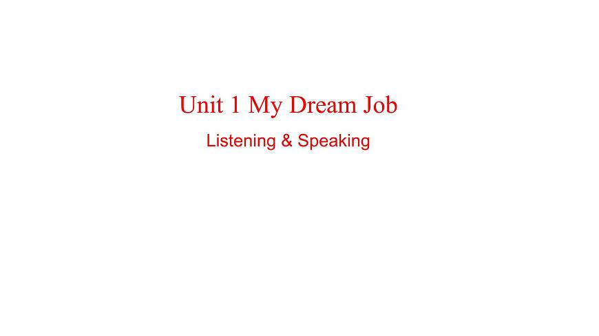 Listening&Speaking第1页