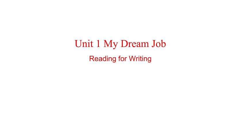 U1L7 Reading for Writing第1页
