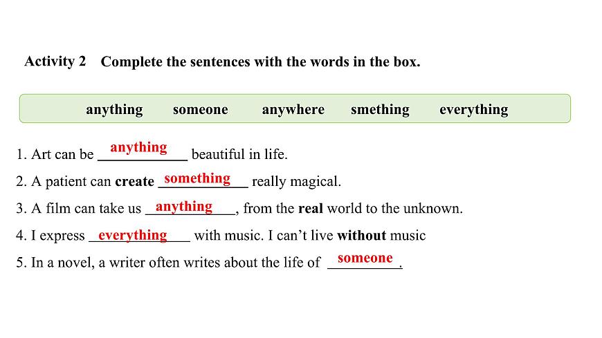 U2L5 Grammmar in use第8页