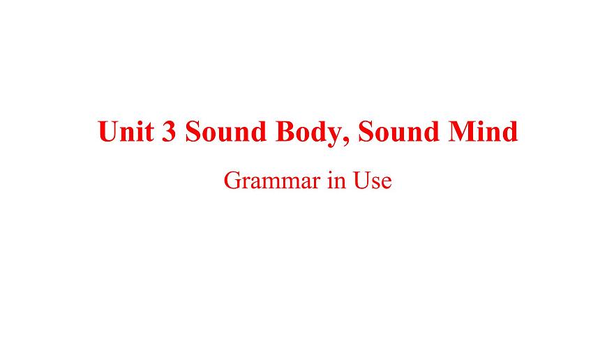 U3L5 Grammar in Use第1页