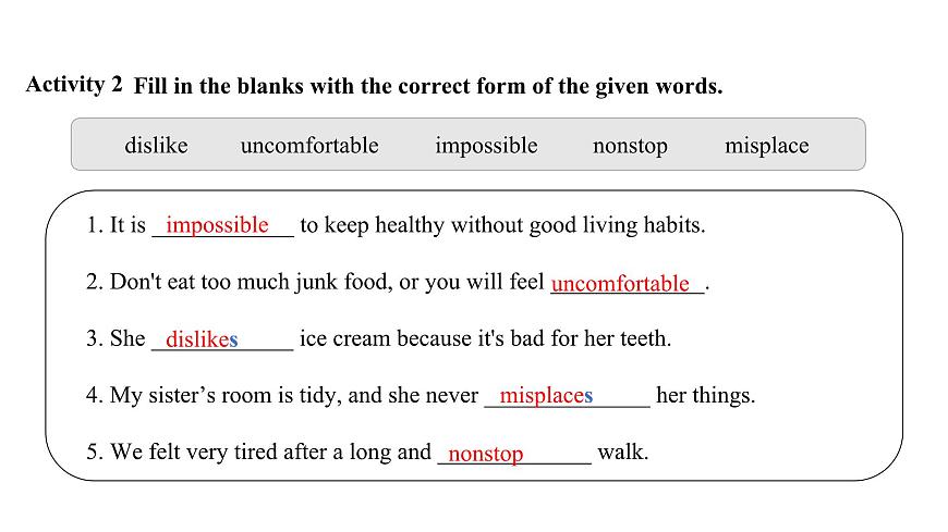 U3L5 Grammar in Use第6页