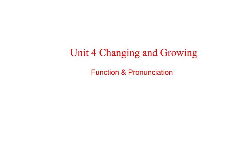 U4L2  function & pronunciation第1页