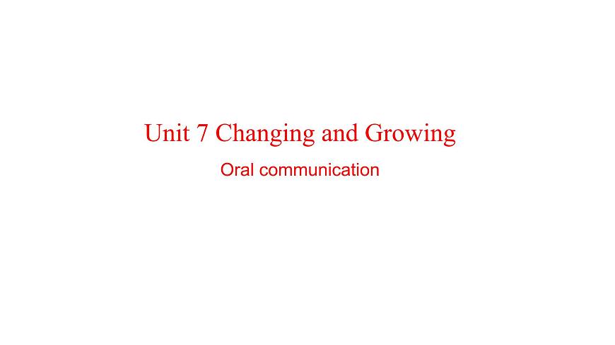 U4L6  Oral communication第1页